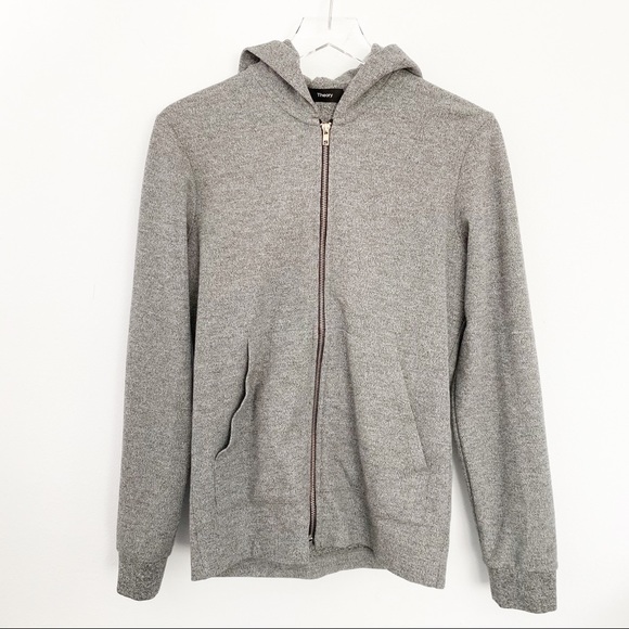 men's waffle knit zip hoodie